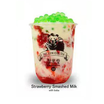 Strawberry Smashed Milk